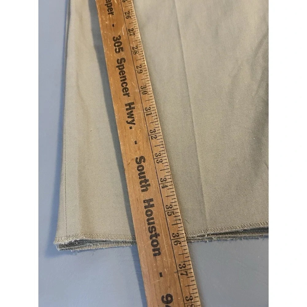 Circle S Western Pants Mens W33.5 Unhemmed Snap Flap Pockets Tan CP57-05 NWT